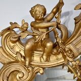 Importante glace dans le goût Louis XIV – Louis XV, époque napoléon III – Milieu XIXe