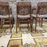 Set of 6 Scandinavian chairs year 70 vintage