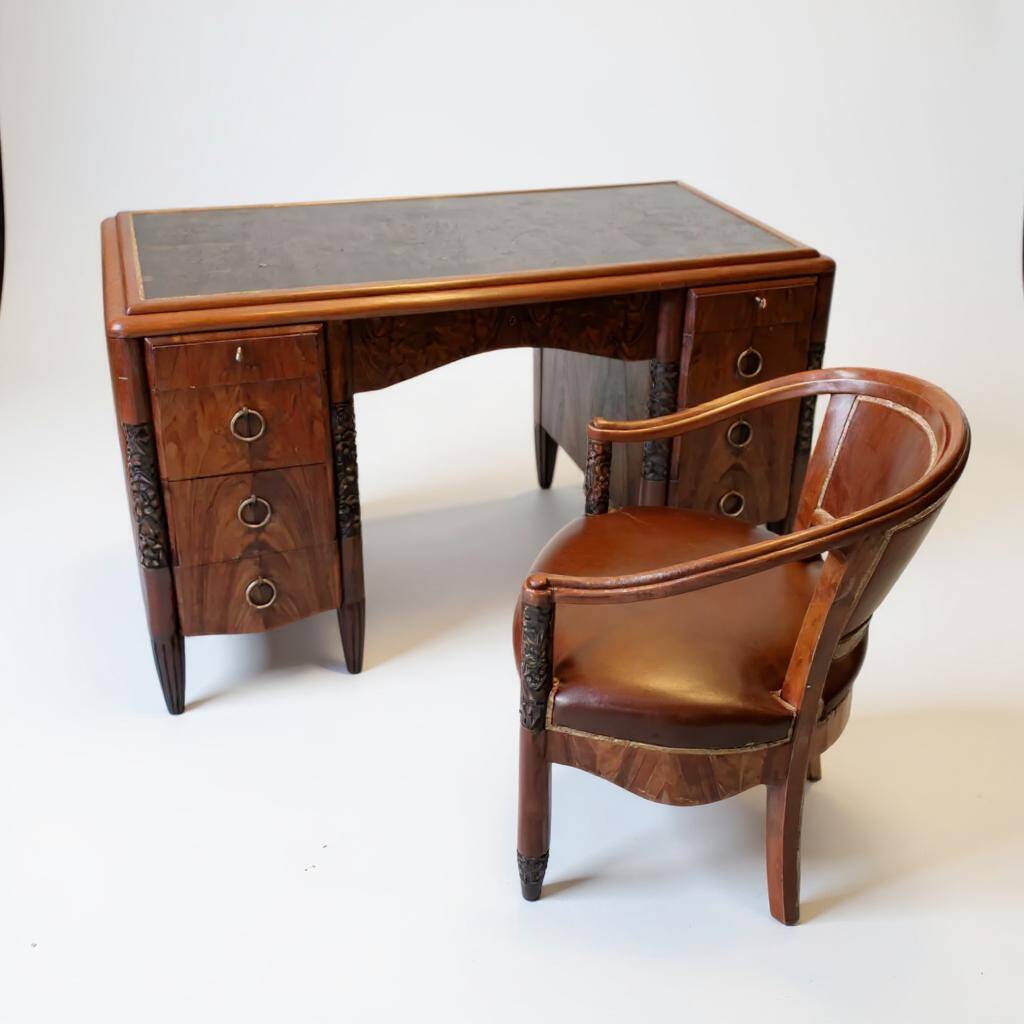 Art Deco period office furniture set