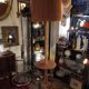 Lampadaire rotin corde vintage