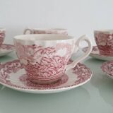 Myotts Country Life Set of 6 Cups and Saucers - England