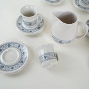 Teapot and cup set, Italian design, 1970s, made in Italy