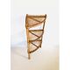 Etagère d'angle rotin