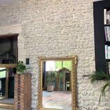Miroir ancien 133cm/96,5cm doré à la feuille d’or