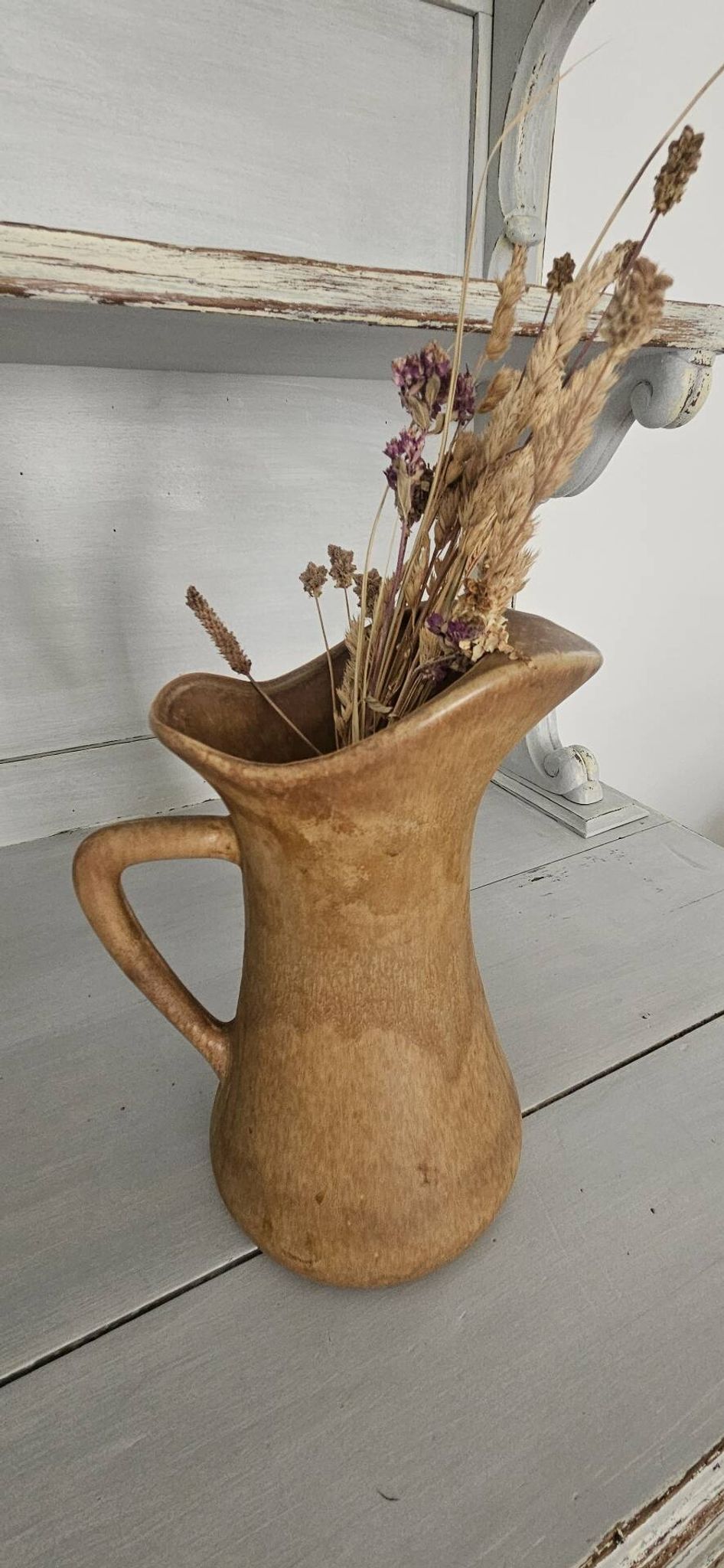 Vintage handmade stoneware jug