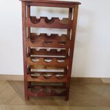Solid wood wine rack