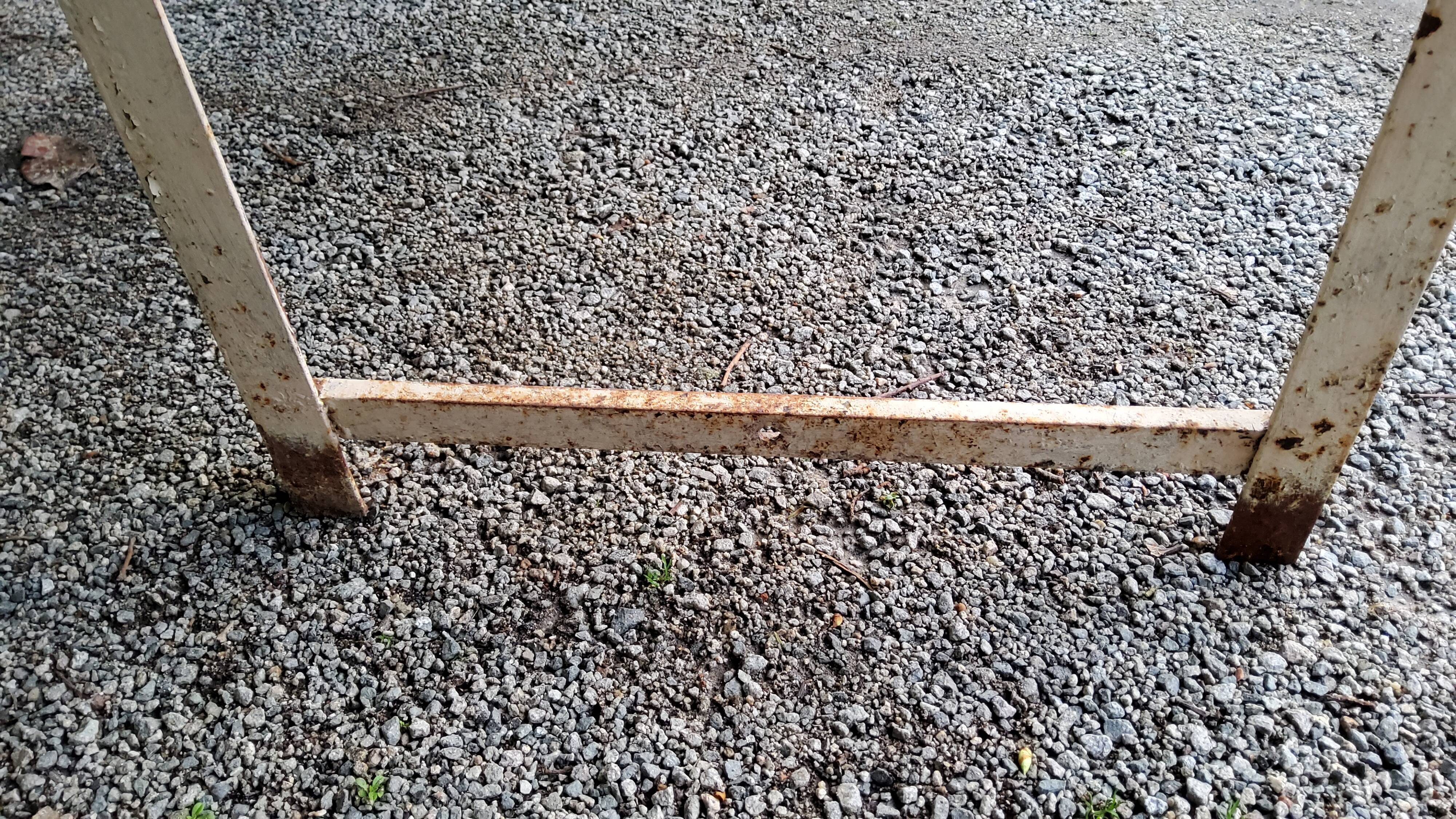 Industrial metal workshop table