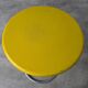 Vintage Yellow Bar Table: Chrome Bauhaus Style, 1970s High Coffee Table