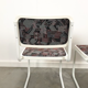 Pair of vintage tubular frame dining chairs