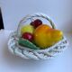 Vintage ceramic fruit basket slurry