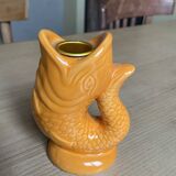 Bougeoir poisson orange