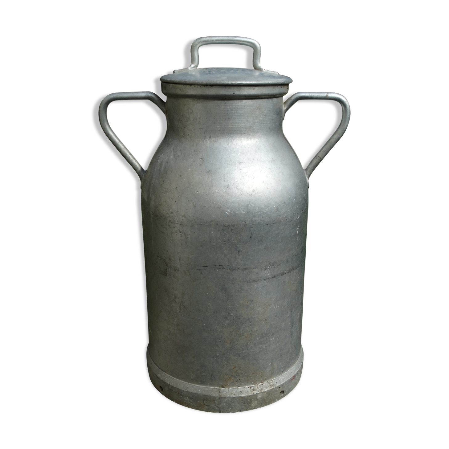 ALUMINUM milk can NESTLE marked schmid