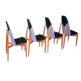 Rare dining chairs by Miroslav Navratil, made in former Czechoslovakia, 1960s, set of 4
