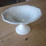 White earthenware compote dish