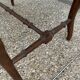 Banc ancien assise cannage