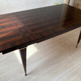 Table de salle à manger en ébène de Macassar