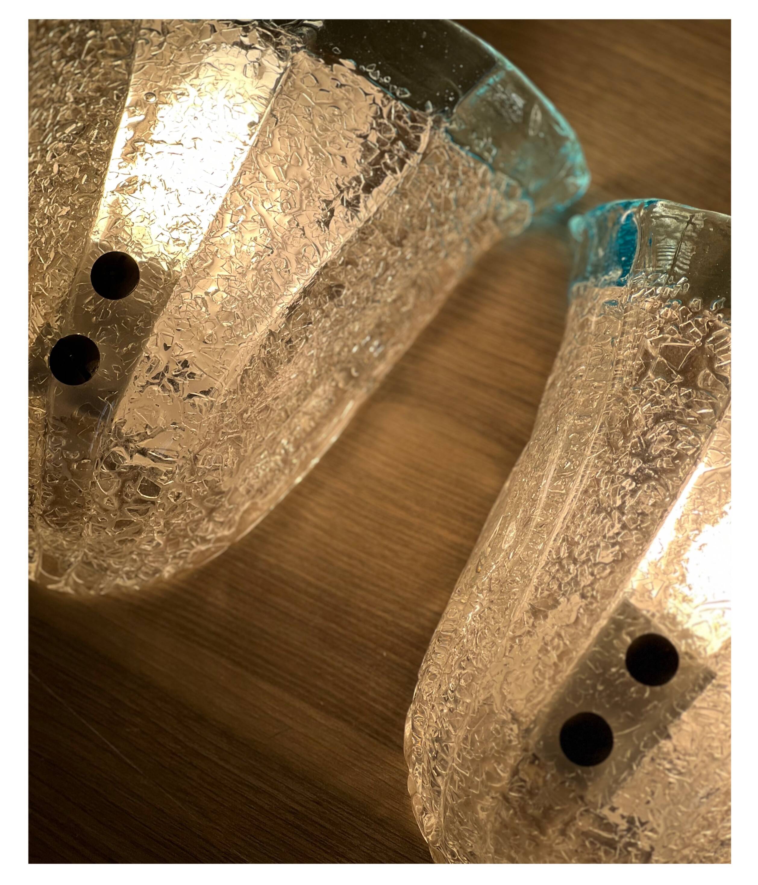 Pair of Murano Wall Sconces, Italy, 1970s