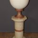 Column and its basin in marble and ceramic from around 1980.