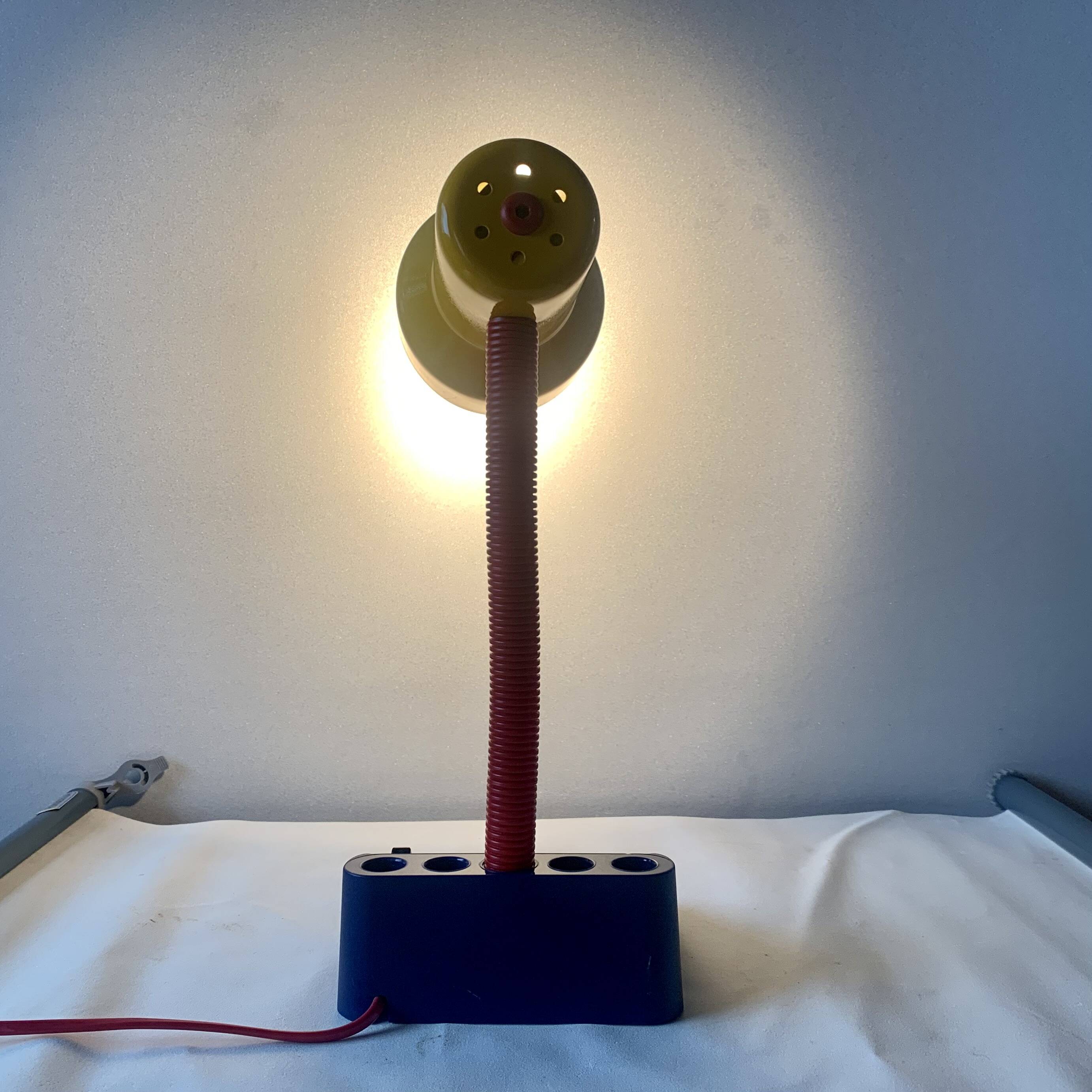 Vintage Memphis Style Multicolor Desk Lamp - Massive Model 12938