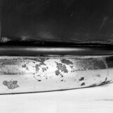 Brutalist black armchair by Boris Krstulović, Yugoslavia, Croatia, 1970s.