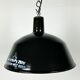 Industrial black enamel pendant lamp from emax, 1960s