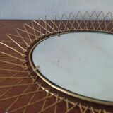 Retractable sun mirror, 34x27 cm