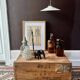 White opaline pendant light