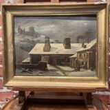 Oil on canvas framed