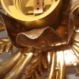 Lustre style vintage dore a pampilles