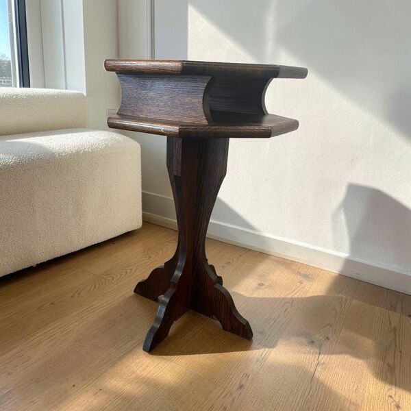 Table d'appoint vintage en bois / table pour plantes / table de chevet