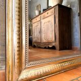 Antique silvered mirror Louis-Philippe 19th century