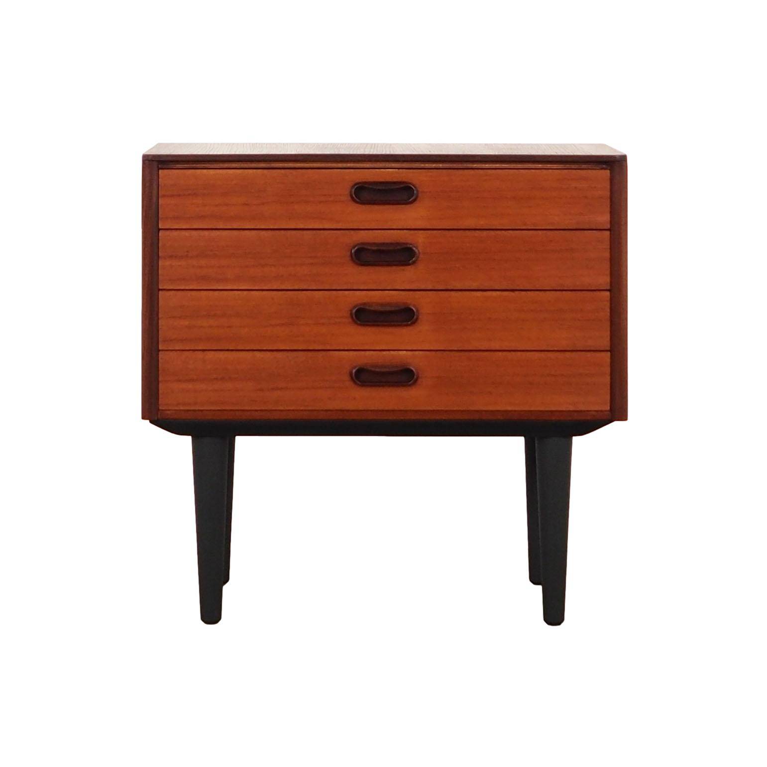 Teak chest of drawers, Danish design, 1960s, manufacture: Denmark