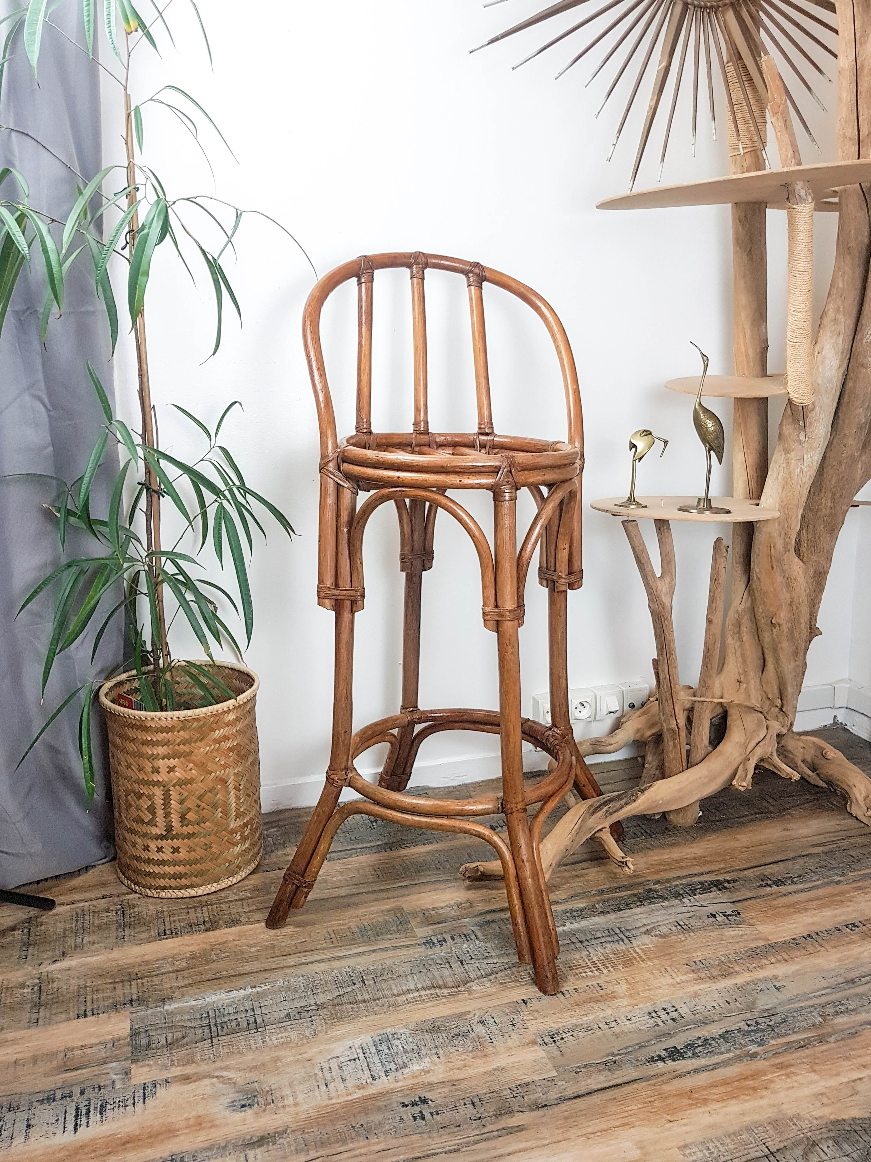 Wooden bistro set dime turned Thonet style