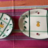 Longchamp dessert plates and oval dish