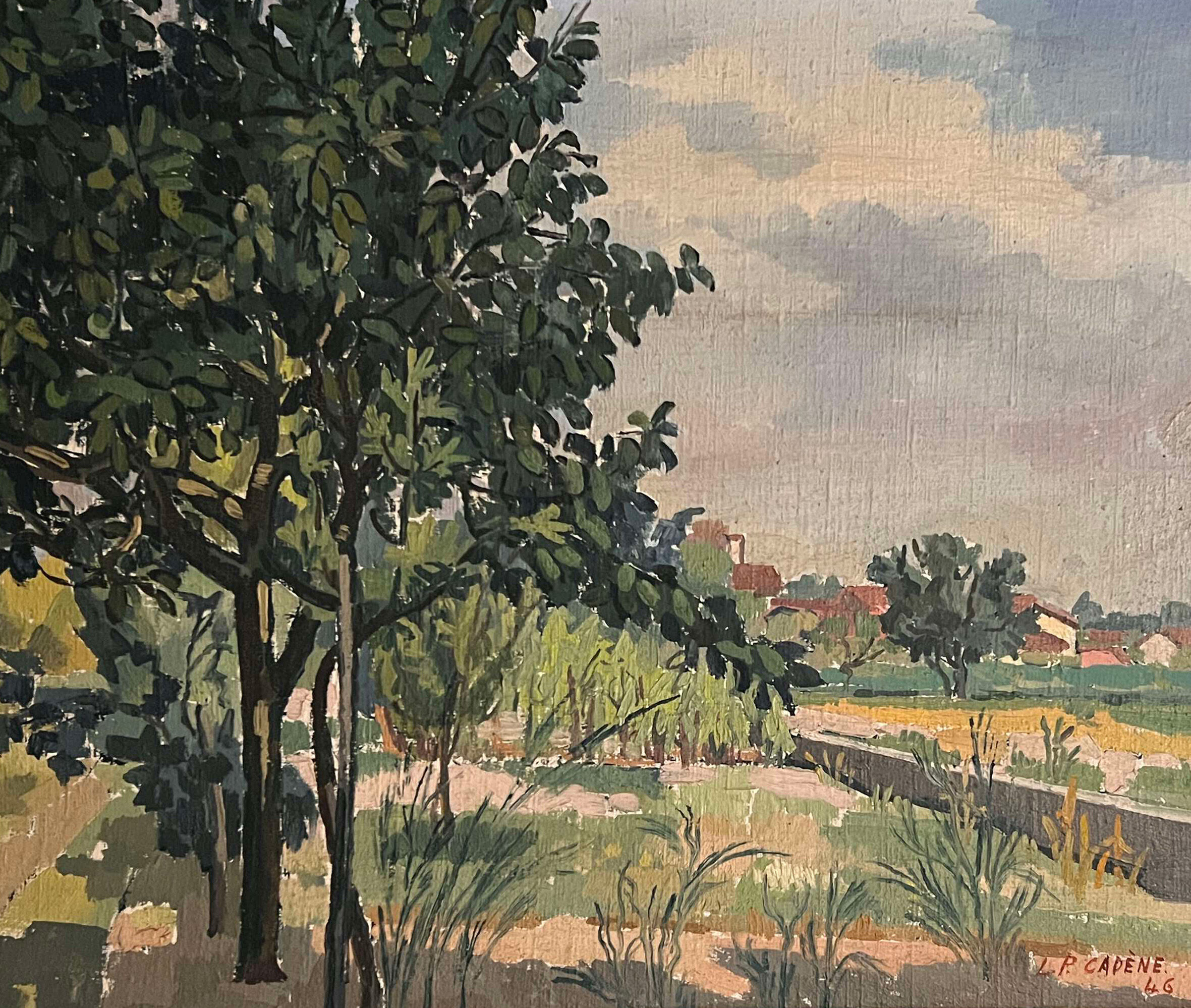 Oil on canvas by lucien pierre cadene