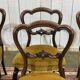 Set of 6 19th century English chairs in walnut