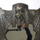 Theatre wall mirror "Tragedy" Vienna Secession Art Nouveau Gustav Klimt, attributed.