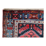 Antique Persian Handmade Hamadan Runner Rug, 3.4' x 7.7' (106cm x 237cm), 1920s