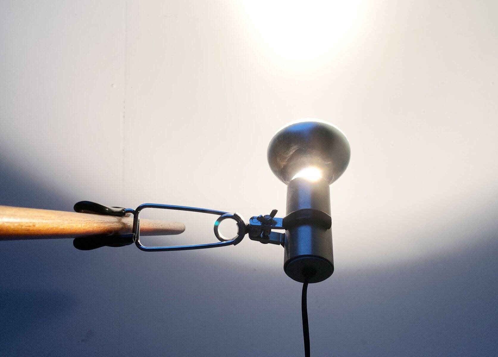 Mid-century minimalist shelf lamp by Swisslamps International