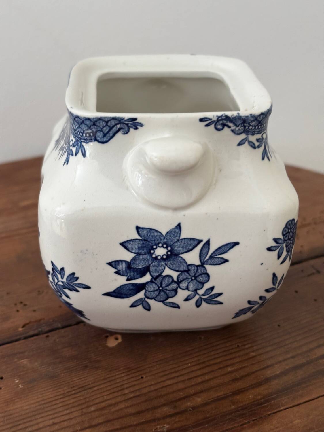 Sugar bowl in English porcelain Enoch Wedgwood Asiatic Pheasants