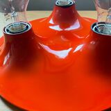 Space Age saucer wall lamp with 3 lights from the 70s