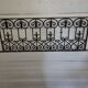 Old cast iron balcony box