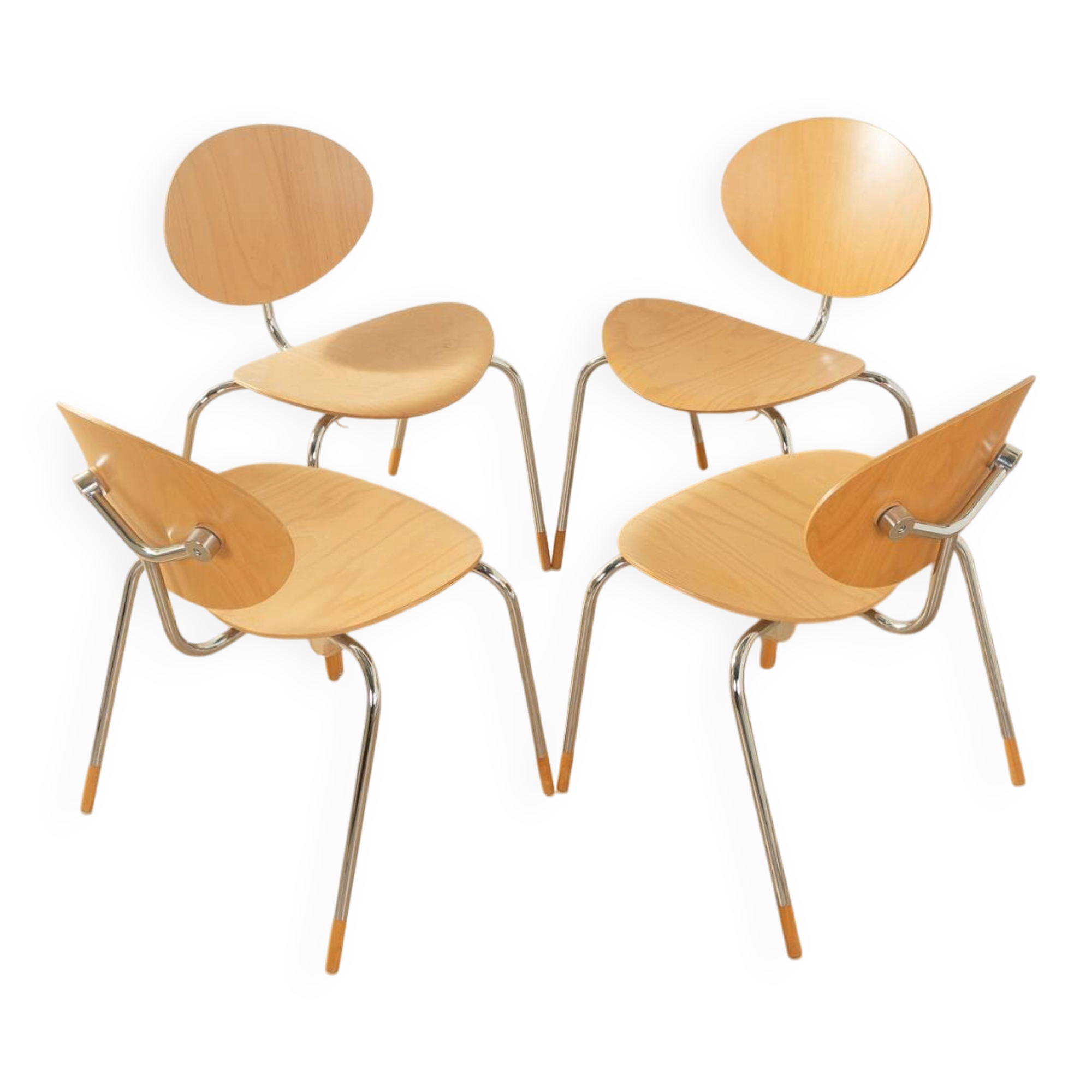 Flötotto dining chairs, model "mosquito", vintage