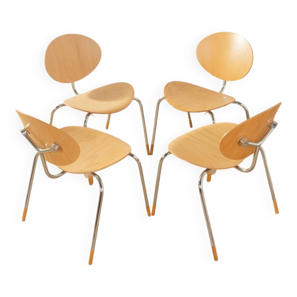 Chaises de salle à manger Flötotto, modèle ''moustique'', vintage
