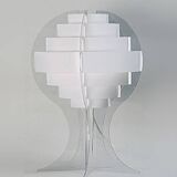 Lampe de table en plexiglas par L.BRYLLE & P.JACOBSEN, Danemark design 1960