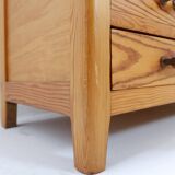 Vintage 5 Drawer Chest of Drawers with brass handles