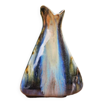 Small triangular vase Jean Langlade
