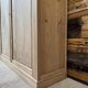 Large workshop wardrobe in pitch pine - Early 20th century
