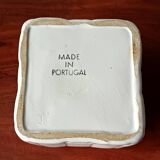 Vintage ceramic pot, fruit decor, Portugal