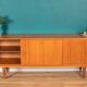 Retro Teak Danish 1960s Long Mid Century Sideboard By Clausen & Søn Denmark